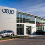 Audi dealership commercial roof