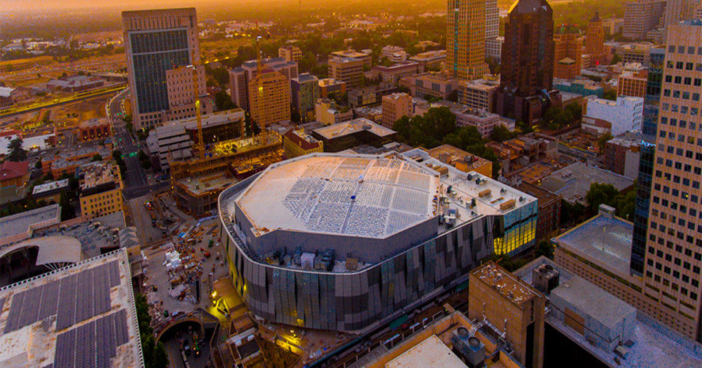 Golden 1 Center roof done by Kodiak Sacramento’s #1 commercial roofing experts